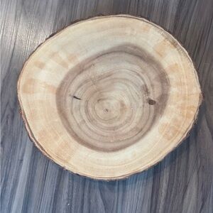Crate&Barrel Rustic Wood Serving Platter